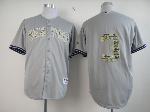 New York Yankees -3 Babe Ruth Grey USMC Cool Base Stitched MLB Jersey