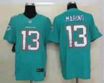 Nike Dolphins -13 Dan Marino Aqua Green Team Color Stitched NFL Elite Jersey Nike Dolphins -13 Dan Marino Aqua Green Team Color Stitched NFL Elite Jersey