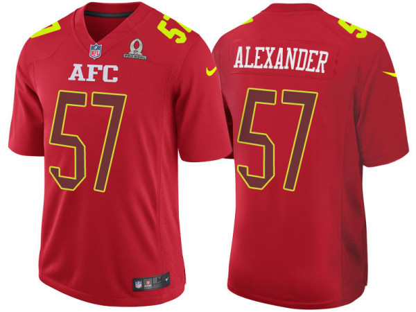 2017 PRO BOWL AFC LORENZO ALEXANDER RED GAME JERSEY
