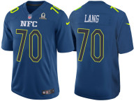 2017 PRO BOWL NFC TJ LANG BLUE GAME JERSEY