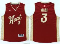 Miami Heat -3 Dwyane Wade Red 2015-2016 Christmas Day Stitched NBA Jersey Miami Heat -3 Dwyane Wade Red 2015-2016 Christmas Day Stitched NBA Jersey