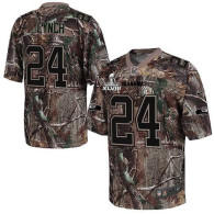 Seattle Seahawks Super Bowl XLVIII #24 Men's Marshawn Lynch Elite Camo Realtree Jersey