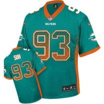 Nike Miami Dolphins #93 Ndamukong Suh Aqua Green Team Color Men's Stitched NFL Elite Drift Fashion J Nike Miami Dolphins #93 Ndamukong Suh Aqua Green Team Color Men's Stitched NFL Elite Drift Fashion J