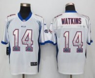 Nike Buffalo Bills -14 Sammy Watkins Drift Fashion White Elite Jerseys