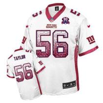 Nike New York Giants #56 Lawrence Taylor White With 1925-2014 Season Patch Men's Stitched NFL Elite Nike New York Giants #56 Lawrence Taylor White With 1925-2014 Season Patch Men's Stitched NFL Elite