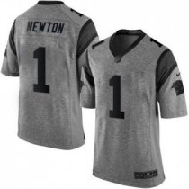 Nike Carolina Panthers -1 Cam Newton Gray Stitched NFL Limited Gridiron Gray Jersey Nike Carolina Panthers -1 Cam Newton Gray Stitched NFL Limited Gridiron Gray Jersey
