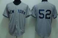 New York Yankees -52 C C Sabathia Stitched Grey MLB Jersey