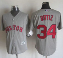 Boston Red Sox #34 David Ortiz Grey New Cool Base Stitched MLB Jersey Boston Red Sox #34 David Ortiz Grey New Cool Base Stitched MLB Jersey