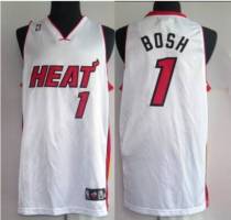 Miami Heat -1 Chris Bosh Stitched White NBA Jersey Miami Heat -1 Chris Bosh Stitched White NBA Jersey