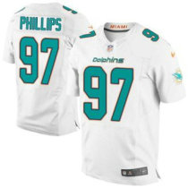 Nike Miami Dolphins -97 Jordan Phillips White Stitched NFL New Elite Jersey Nike Miami Dolphins -97 Jordan Phillips White Stitched NFL New Elite Jersey