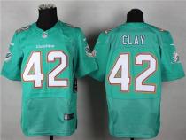 Nike Miami Dolphins #42 Charles Clay Aqua Green Team Color Men's Stitched NFL New Elite Jersey Nike Miami Dolphins #42 Charles Clay Aqua Green Team Color Men's Stitched NFL New Elite Jersey