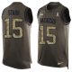 Nike Packers -15 Bart Starr Green Stitched NFL Limited Salute To Service Tank Top Jersey