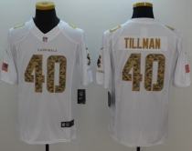 Nike Cardinals -40 Pat Tillman White Stitched NFL Limited Salute to Service Jersey
