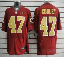 Nike Redskins -47 Chris Cooley Red(Gold Number) 80TH Patch Stitched NFL Elite Jersey Nike Redskins -47 Chris Cooley Red(Gold Number) 80TH Patch Stitched NFL Elite Jersey