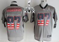 Nike New England Patriots -87 Rob Gronkowski Grey Super Bowl XLIX Mens Stitched NFL Elite USA Flag F