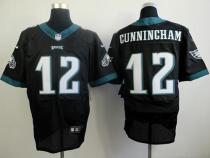 Nike Philadelphia Eagles #12 Randall Cunningham Black Alternate Men's Stitched NFL New Elite Jersey Nike Philadelphia Eagles #12 Randall Cunningham Black Alternate Men's Stitched NFL New Elite Jersey