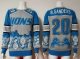 Nike Detroit Lions -20 Barry Sanders Blue Grey Ugly Sweater
