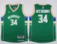Milwaukee Bucks #34 Giannis Antetokounmpo Green Stitched Youth NBA Jersey