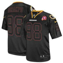 Nike Redskins -98 Brian Orakpo Lights Out Black With 80TH Patch Stitched NFL Elite Jersey Nike Redskins -98 Brian Orakpo Lights Out Black With 80TH Patch Stitched NFL Elite Jersey