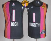 Miami Heat -1 Chris Bosh Black ABA Hardwood Classic Finals Patch Stitched NBA Jersey Miami Heat -1 Chris Bosh Black ABA Hardwood Classic Finals Patch Stitched NBA Jersey