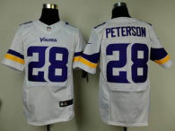 Nike Minnesota Vikings -28 Adrian Peterson White NFL Elite Jersey