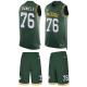 Packers -76 Mike Daniels Green Team Color Stitched NFL Limited Tank Top Suit Jersey