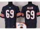 Nike Chicago Bears 69 Jared Allen Blue Signed Elite NFL Jerseys