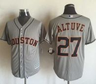 Houston Astros #27 Jose Altuve Grey New Cool Base Stitched MLB Jersey