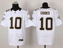 Nike New Orleans Saints #10 Brandin Cooks White Men's Stitched NFL Elite Jersey Nike New Orleans Saints #10 Brandin Cooks White Men's Stitched NFL Elite Jersey