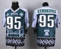 Nike Philadelphia Eagles #95 Mychal Kendricks Midnight Green Men's Stitched NFL Elite Noble Fashion Nike Philadelphia Eagles #95 Mychal Kendricks Midnight Green Men's Stitched NFL Elite Noble Fashion