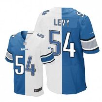 Nike Lions -54 DeAndre Levy Blue White Stitched NFL Elite Split Jersey Nike Lions -54 DeAndre Levy Blue White Stitched NFL Elite Split Jersey