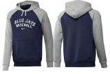Toronto Blue Jays Pullover Hoodie Dark Blue Grey