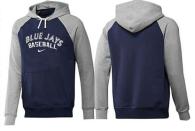 Toronto Blue Jays Pullover Hoodie Dark Blue Grey