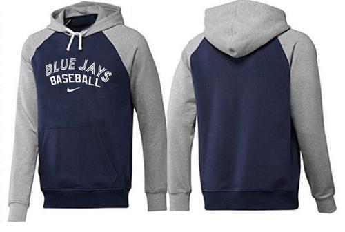 Toronto Blue Jays Pullover Hoodie Dark Blue Grey