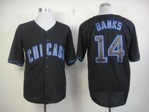 Chicago Cubs -14 Ernie Banks Black Fashion Stitched MLB Jersey Chicago Cubs -14 Ernie Banks Black Fashion Stitched MLB Jersey