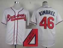 Atlanta Braves #46 Craig Kimbrel White Cool Base Autographed Stitched MLB Jersey Atlanta Braves #46 Craig Kimbrel White Cool Base Autographed Stitched MLB Jersey