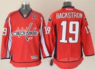 Washington Capitals -19 Nicklas Backstrom Red Stitched NHL Jersey