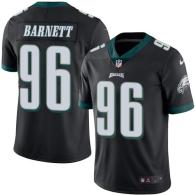 Nike Eagles -96 Derek Barnett Black Stitched NFL Limited Rush Jersey