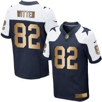Nike Cowboys -82 Jason Witten Navy Blue Thanksgiving Throwback Stitched NFL Elite Gold Jersey Nike Cowboys -82 Jason Witten Navy Blue Thanksgiving Throwback Stitched NFL Elite Gold Jersey