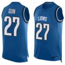 Nike Lions -27 Glover Quin Blue Team Color Stitched NFL Limited Tank Top Jersey Nike Lions -27 Glover Quin Blue Team Color Stitched NFL Limited Tank Top Jersey