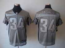 Nike Oakland Raiders #34 Bo Jackson Grey Shadow Men's Stitched NFL Elite Jersey Nike Oakland Raiders #34 Bo Jackson Grey Shadow Men's Stitched NFL Elite Jersey