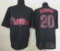 Philadelphia Phillies #20 Mike Schmidt Black Fashion Stitched MLB Jersey Philadelphia Phillies #20 Mike Schmidt Black Fashion Stitched MLB Jersey
