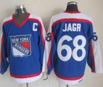 New York Rangers -68 Jaromir Jagr Blue White CCM Throwback Stitched NHL Jersey New York Rangers -68 Jaromir Jagr Blue White CCM Throwback Stitched NHL Jersey