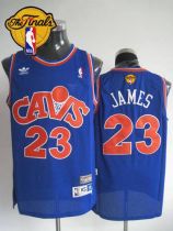 Mitchell and Ness Cleveland Cavaliers -23 LeBron James Blue CAVS The Finals Patch Stitched NBA Jerse Mitchell and Ness Cleveland Cavaliers -23 LeBron James Blue CAVS The Finals Patch Stitched NBA Jerse