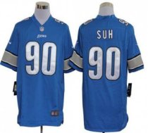 Nike Lions -90 Ndamukong Suh Blue Team Color Stitched NFL Game Jersey Nike Lions -90 Ndamukong Suh Blue Team Color Stitched NFL Game Jersey