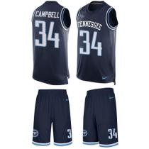 Titans -34 Earl Campbell Navy Blue Alternate Stitched NFL Limited Tank Top Suit Jersey Titans -34 Earl Campbell Navy Blue Alternate Stitched NFL Limited Tank Top Suit Jersey