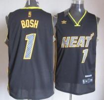 Miami Heat -1 Chris Bosh Black Electricity Fashion Stitched NBA Jersey Miami Heat -1 Chris Bosh Black Electricity Fashion Stitched NBA Jersey