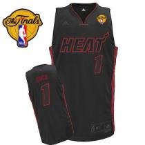Miami Heat Finals Patch -1 Chris Bosh Black With Black&Red No Stitched NBA Jersey Miami Heat Finals Patch -1 Chris Bosh Black With Black&Red No Stitched NBA Jersey