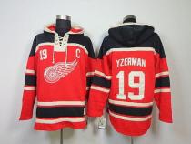 Detroit Red Wings -19 Steve Yzerman Red Sawyer Hooded Sweatshirt Stitched NHL Jersey Detroit Red Wings -19 Steve Yzerman Red Sawyer Hooded Sweatshirt Stitched NHL Jersey
