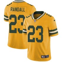 Nike Packers -23 Damarious Randall Yellow Stitched NFL Limited Rush Jersey Nike Packers -23 Damarious Randall Yellow Stitched NFL Limited Rush Jersey